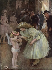 Cupido in difficoltà - una buona fata da William Hatherell