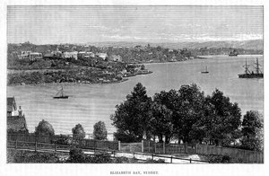 Elizabeth Bay, Sydney, XIX secolo da William Hatherell