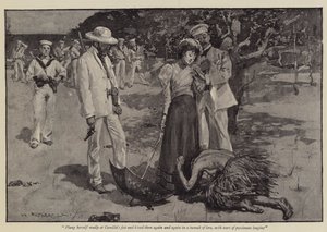Illustrazione per Un trionfo della civiltà, di Grant Allen da William Hatherell