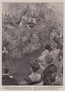 A sostegno della Società di Aiuto ai Soldati e Marinai, Madame Melba canta al Concerto di Dublino da William Hatherell
