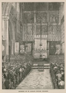 Interno della Chiesa di St Alban, Holborn, Londra da William Hatherell