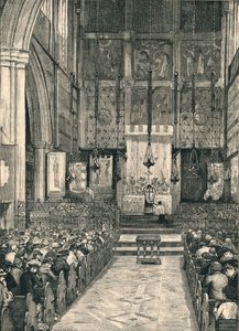 Interno della Chiesa di St. Albans, Holborn, fine XIX secolo
