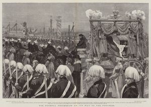 Il corteo funebre in cammino verso la fortezza da William Hatherell