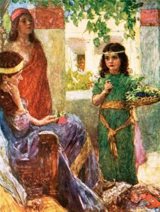 La piccola serva della moglie di Naaman da William Hatherell