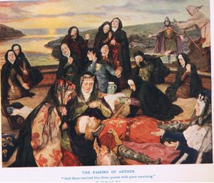 La Morte di Artù, illustrazione da 