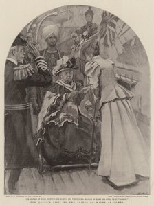 La visita della regina al principe di Galles a Cowes da William Hatherell