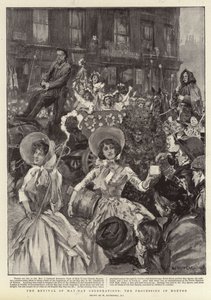 La rinascita delle celebrazioni del Primo Maggio, la processione a Hoxton da William Hatherell