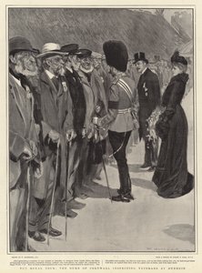 Il tour reale, il Duca di Cornovaglia ispeziona i veterani a Dunedin da William Hatherell