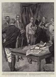 La crisi del Transvaal, entusiasmo a Città del Capo, in un ufficio di reclutamento da William Hatherell
