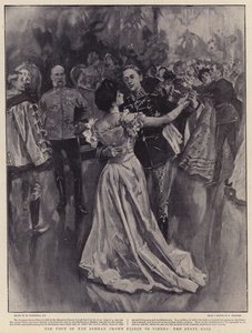 La visita del principe ereditario tedesco a Vienna, il ballo di stato da William Hatherell