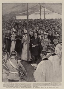 La visita del Principe di Galles a Eastbourne, il servizio dei pastori alla fiera agricola da William Hatherell