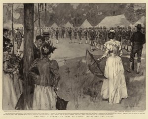 La guerra, una domenica in campo a Tampa, ispezionando la guardia