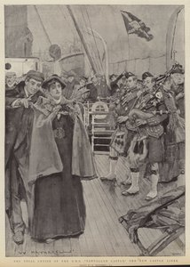 La crociera di prova del RMS Tantallon Castle, il nuovo transatlantico da William Hatherell