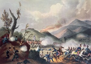 Battaglia di Busaco, 27 settembre 1810, inciso da Thomas Sutherland da William Heath