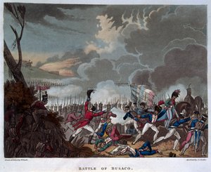 Battaglia di Busaco il 27 settembre 1810, inciso da J.C. Stadler, pubblicato 1818