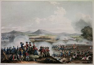 Battaglia di Talavera, 28 luglio 1809, inciso da Thomas Sutherland (b.c.1785) da William Heath