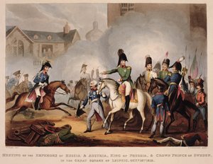 Incontro degli Imperatori di Russia e Austria, Re di Prussia e Principe Ereditario di Svezia nella Grande Piazza di Lipsia, 18 ottobre 1813, da 