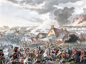 La Battaglia di Waterloo, illustrazione per un poema narrativo del Dr. Syntax, pubblicato nel 1818