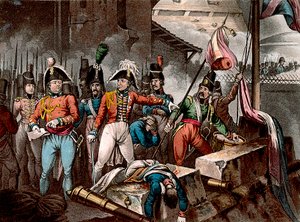 Il Duca di Wellington alla presa di Ciudad Rodrigo, Spagna, Guerra Peninsulare, 1812 c. 1818 da William Heath