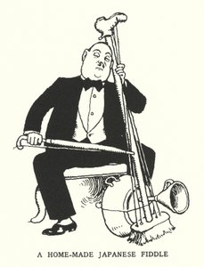 Un violino giapponese fatto in casa da William Heath Robinson