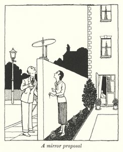 Una proposta allo specchio (litografia) da William Heath Robinson