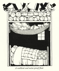 Un pavimento resiliente e insonorizzato da William Heath Robinson