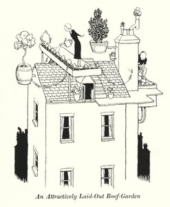 Un giardino sul tetto attraente da William Heath Robinson