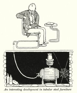 Uno sviluppo interessante nei mobili in acciaio tubolare da William Heath Robinson