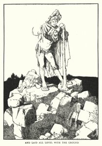 E livellò tutto con il terreno (litografia) da William Heath Robinson
