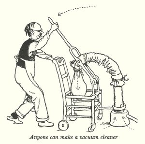 Chiunque può fare un aspirapolvere (litografia) da William Heath Robinson