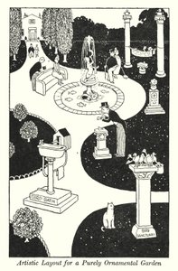 Disposizione Artistica per un Giardino Puramente Ornamentale da William Heath Robinson