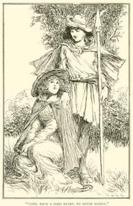 Vieni, abbi un buon cuore, mia sorella Aliena da William Heath Robinson