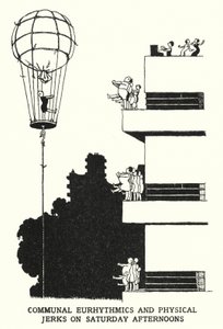 Euritmica e ginnastica comunitaria il sabato pomeriggio da William Heath Robinson