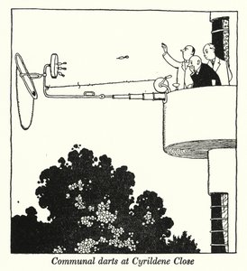Freccette comunali a Cyrildene Close da William Heath Robinson