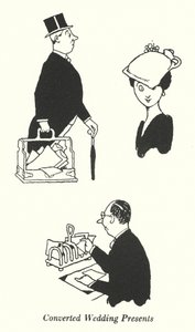 Regali di nozze convertiti (litografia) da William Heath Robinson
