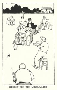 Cricket per la mezza età da William Heath Robinson