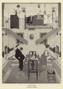 Vita piatta, la camera degli ospiti da William Heath Robinson