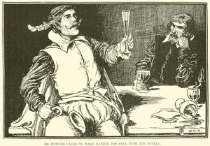 Ha indotto Cassio a fare un uso piuttosto libero della bottiglia da William Heath Robinson