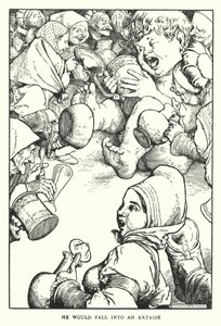 Sarebbe caduto in estasi (litografia) da William Heath Robinson