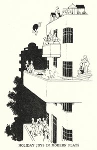 Gioie delle Vacanze in Appartamenti Moderni da William Heath Robinson