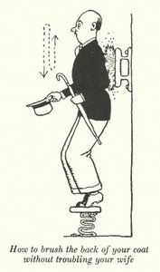 Come spazzolare il retro del cappotto senza disturbare tua moglie da William Heath Robinson