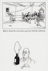 Come estrarre il tappo quando hai perso il cavatappi da William Heath Robinson