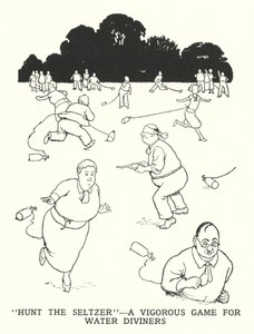 "Caccia al Seltz", un gioco vigoroso per rabdomanti da William Heath Robinson