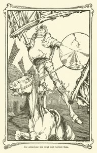 Illustrazione per Don Chisciotte da William Heath Robinson