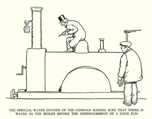 Illustrazione per Railway Ribaldry di W Heath Robinson