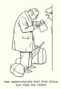Illustrazione per Railway Ribaldry di W Heath Robinson da William Heath Robinson