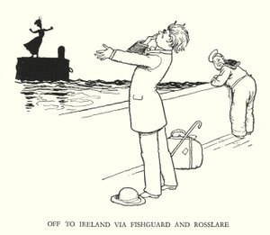 Illustrazione per Railway Ribaldry di W Heath Robinson da William Heath Robinson