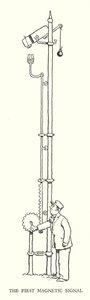 Illustrazione per Railway Ribaldry di W Heath Robinson da William Heath Robinson