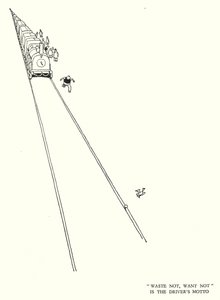 Illustrazione per Railway Ribaldry di W Heath Robinson da William Heath Robinson