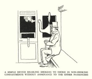 Illustrazione per Railway Ribaldry di W Heath Robinson da William Heath Robinson